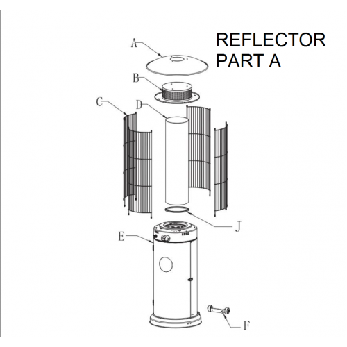 Spiral Patio Heater Replacement Reflector BBQ Gas London (UK)